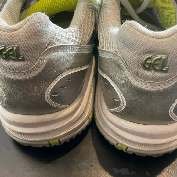 Asics Women's White Gel Challenger 9 Lace Up Running Sneakers E353Y Size 7 - Picture 4 of 9